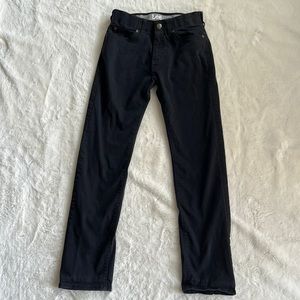 Mens Slim Straight Black Chino Jeans